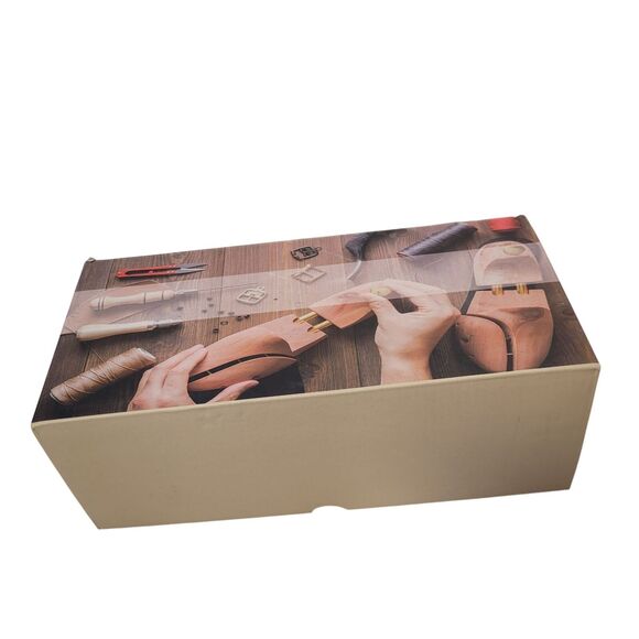 Women's Tan Suede Heeled Sandals With Block Wooden Heel & Strappy Design Size 8 - Picture 11 of 12